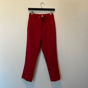 Line & Dot Red Trousers size Small
